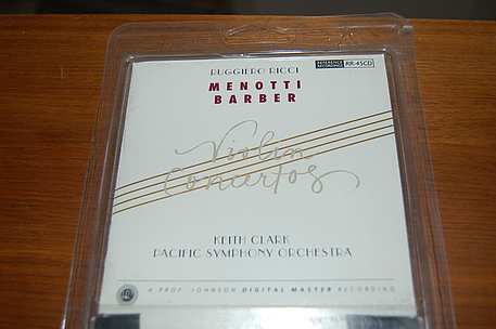  Reference Recordings RR-45 Menotti / Barber