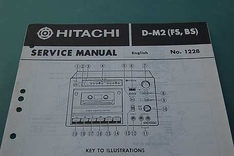 Hitachi D-M 2 / D-M1 & D-M 2 Service Manual