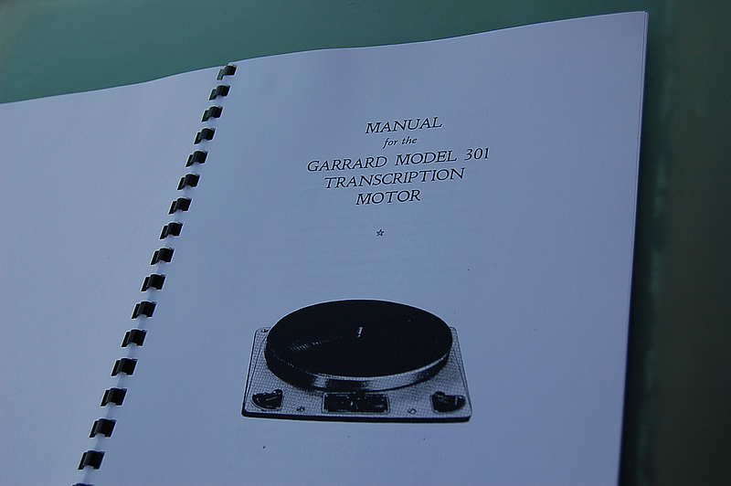 Garrard 301 Manual / Orange Audio