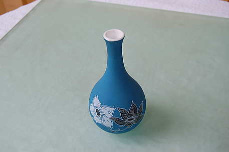 Wedgwood Vase Bone China Susie Cooper Design / Kingfisher / Camelia / made in England