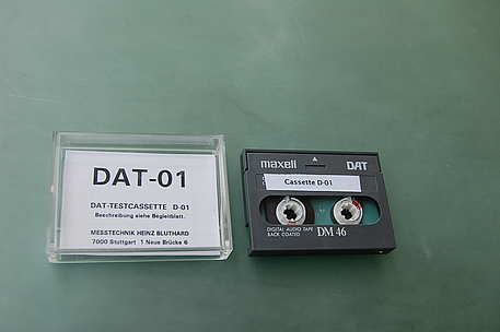 Bluthard DAT Testcassette D-01 / DAT-01 / Maxell / Mess- & Studiotechnik