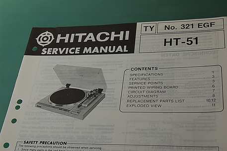 Hitachi HT-51 Service Manual