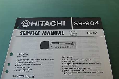 Hitachi SR-904 Service Manual