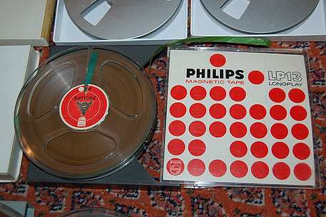 Philips LP13 - 13cm Spule Tonband mit Box