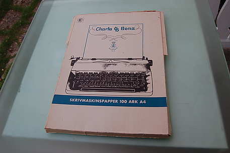 Charta & Bona Vintage Schreibmaschinenpapier DIN A 4 / Klippan Schweden 