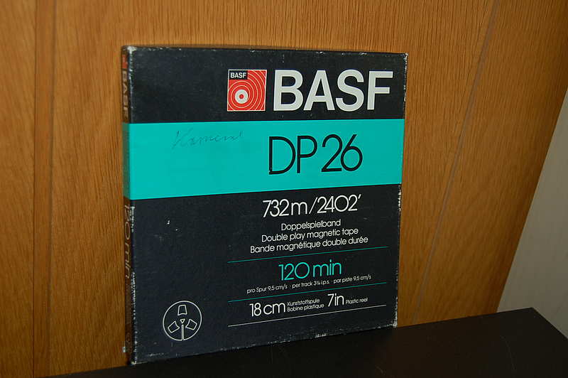 BASF DP26 LH super 18cm Tonband Spule in OVP