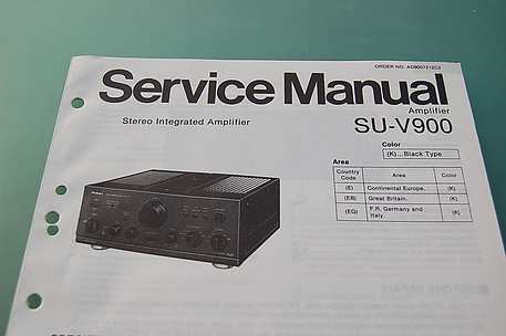 Technics SU-V 900 Service Manual