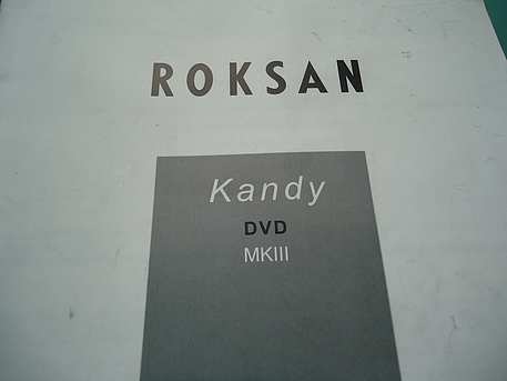 Roksan Kandy DVD MKIII manual
