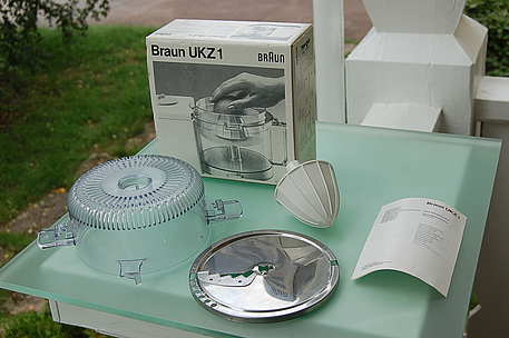 Braun UKZ 1 Zitruspresse / passend zu Braun Multipractic Plus Küchenmaschine / OVP / Designer Hartwig Kahlcke