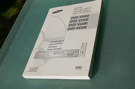 Samsung DVD-V 6500 / DVD-V5450 / DVD-V5500 / DVD-V6400 Manual / Handbuch