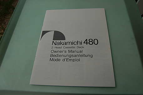 Nakamichi 480 Manual / Bedienungsanleitung