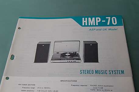 Sony HMP-70 / Sony TTS-360 Service Manual