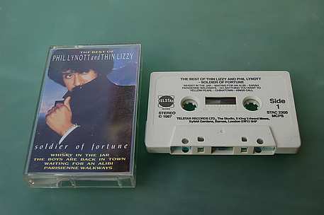 Thin Lizzy & Phil Lynott " Soldier of Fortune " MC Cassette
