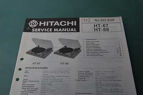 Hitachi HT-67 / HT-68 Service Manual 