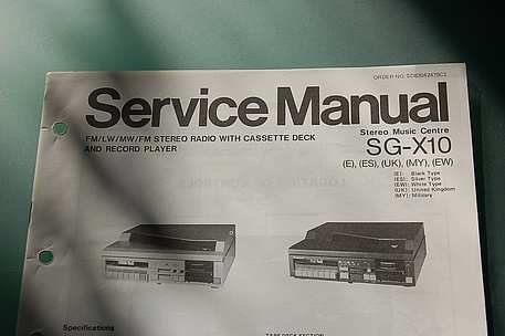 Panasonic SG-X 10 Service Manual